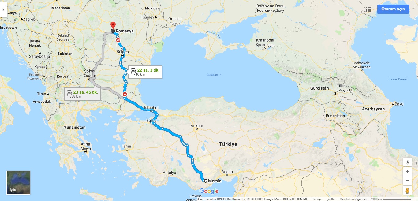 Мерсин гугл карта